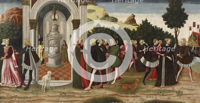 The Abduction of Helen from Cythera, c1468. Creator: Dario di Giovanni.