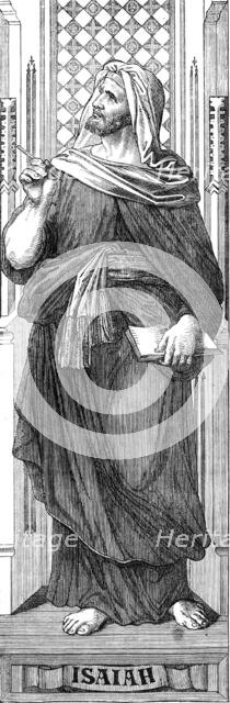 Figures prepared by Baron von Hess for a painted window in Glasgow Cathedral: Isaiah, 1862. Creator: Unknown.