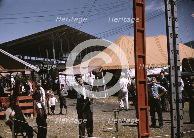 At the Vermont state fair, Rutland, 1941. Creator: Jack Delano.