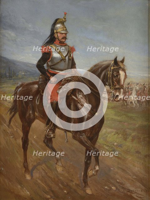 Cuirassier of the 1st Cuirassier Regiment, 1905.