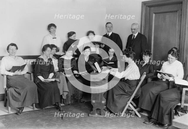 Prayers, Sunday's Headquarters, between c1915 and c1920. Creator: Bain News Service.
