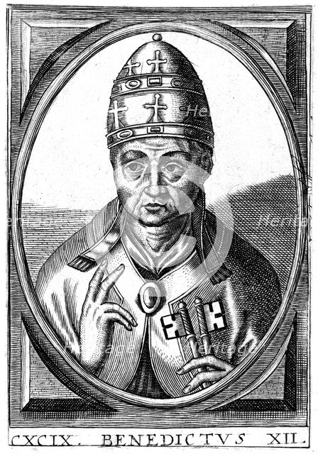 Benedict XII, Pope of the Catholic Church. Artist: Unknown