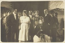 Actors performing at a prisoner of war camp in Osnabrück, 1916. Creator: Unknown.