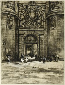 Porta Viragia, Toledo, c. 1903. Creator: Joseph J Pennell.