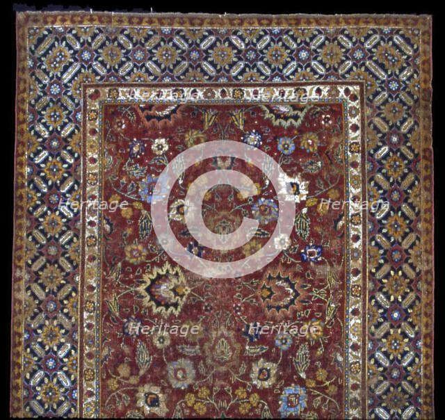 Carpet, India, Late 17th century. IMAGE QUALITY? Creator: Unknown.