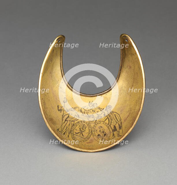 Gorget for an Officer of the South Carolina Infantry Regiment, American, late 18th century. Creator: Unknown.
