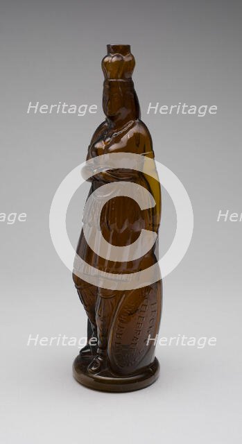 Bottle, 1867/75. Creator: Whitney Brothers Glass Works.