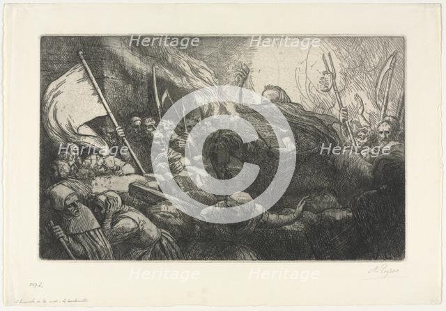 The Triumph of Death: The Proclamation. Creator: Alphonse Legros (French, 1837-1911).