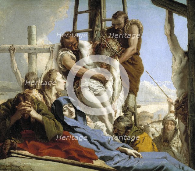 The Descent from the Cross, 1772. Artist: Tiepolo, Giandomenico (1727-1804)