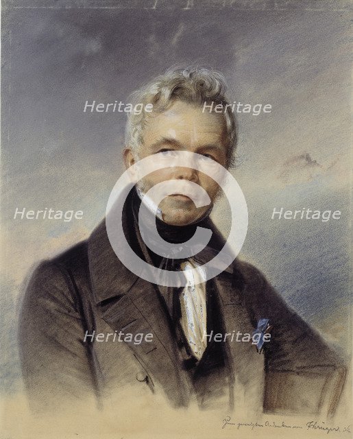 Portrait of Karl Friedrich Schinkel, 1836. Artist: Krüger, Franz (1797-1857)
