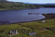 Village of Uig, and Jetty for ferry to outer Hebrides, Isle of Skye, Scotland, 20th century. Artist: CM Dixon.