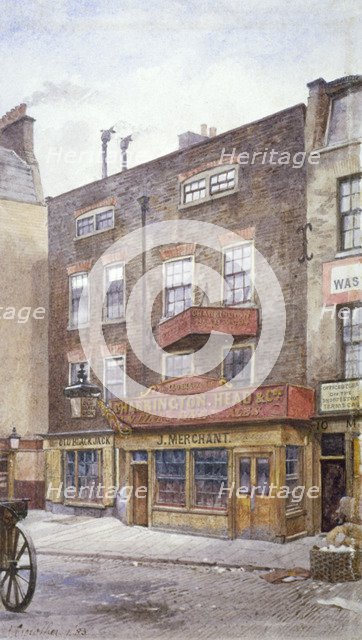 View of the Old Black Jack Inn, Portsmouth Street, Westminster, London, 1883. Artist: John Crowther