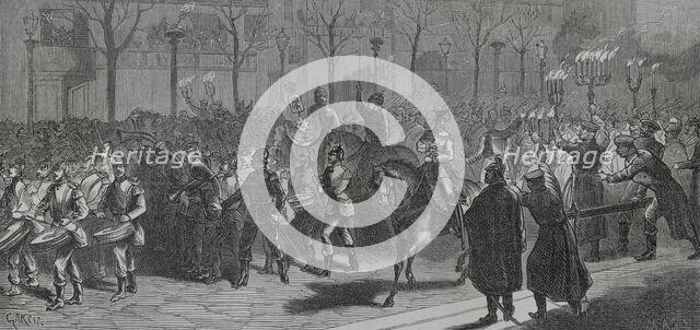 Franco-Prussian War (1870-1871): Germans leave the city, 1871.  Creator: Unknown.