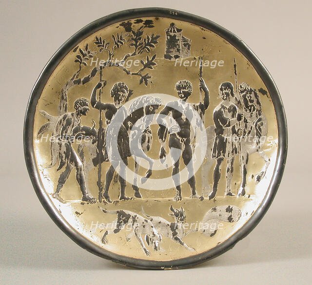 Plate, Byzantine, 19th century. Creator: Unknown.