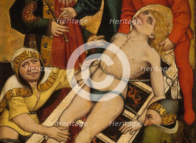 The Martyrdom of Saint Lawrence; (reverse) Giving Drink to the Thirsty. Creator: Master of Alkmaar.