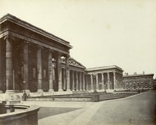 Exterior of the British Museum, Great Russell Street, London, 1887. Artist: Unknown