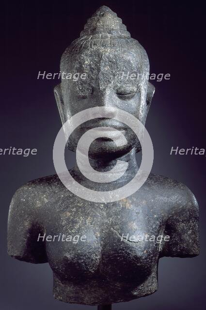 Bust of the Buddhist Goddess Prajnaparamita (image 2 of 2), 12th-early 13th century. Creator: Unknown.