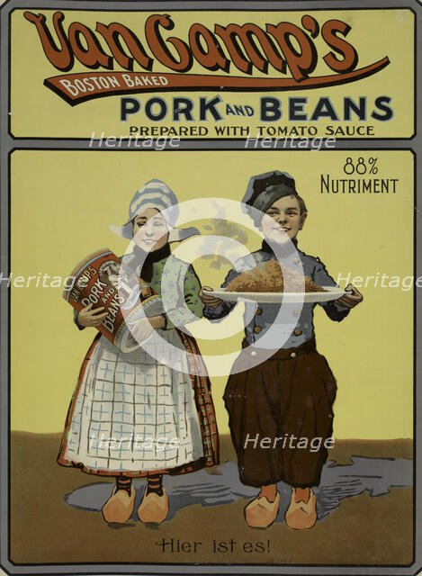 Van Camp's Boston baked pork & beans, c1901. Creator: Unknown.