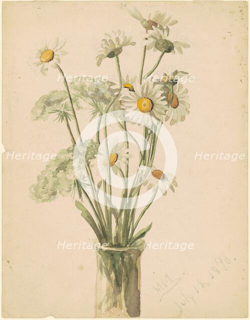 Daisies and Queen Anne's Lace, 1890. Creator: Marietta Minnigerode Andrews.