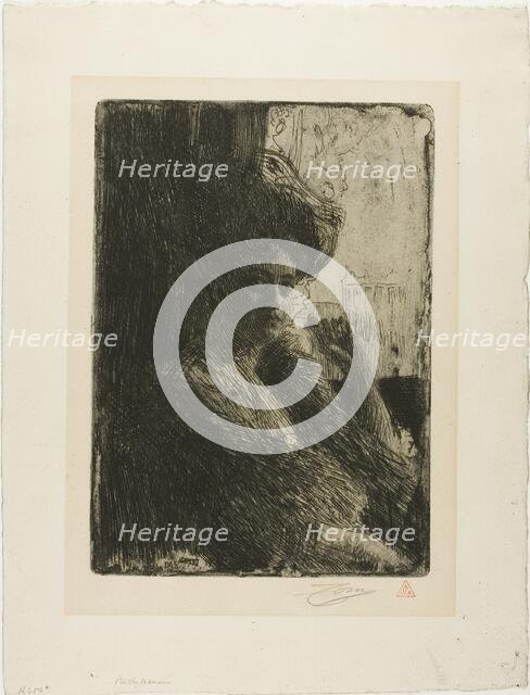 Betty Nansen, 1905. Creator: Anders Leonard Zorn.