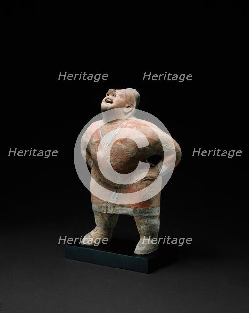 Entertainer (Tomb Figure), Northern dynasties, 6th century. Creator: Unknown.