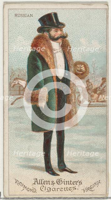 Russian, from World's Dudes series (N31) for Allen & Ginter Cigarettes, 1888. Creator: Allen & Ginter.