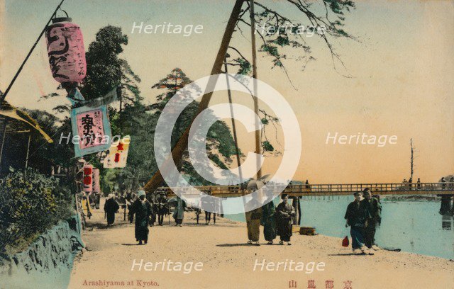 'Arashiyama at Kyoto', c1900. Artist: Unknown.