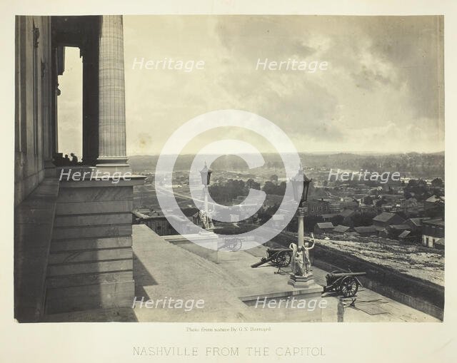 Nashville from the Capitol, 1864. Creator: George N. Barnard.