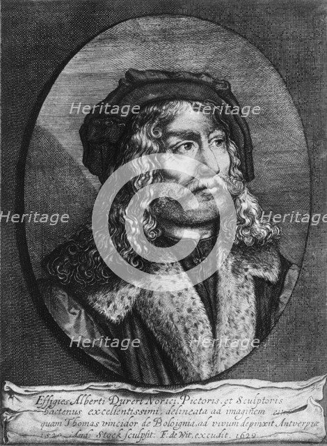 Portrait of Albrecht Durer, 1629, (1936). Artist: Andreas Stock