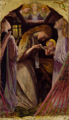 The Nativity, 1858. Creator: Arthur Hughes.