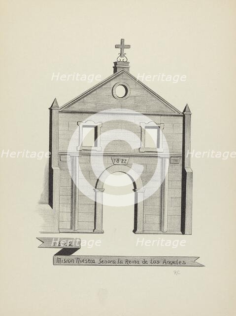 Mision Nuestra Senora La Reina de Los Angeles. Creator: James Jones.