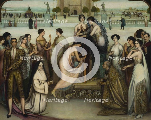 La consagración de la copla, 1911-1912. Creator: Romero de Torres, Julio (1874-1930).