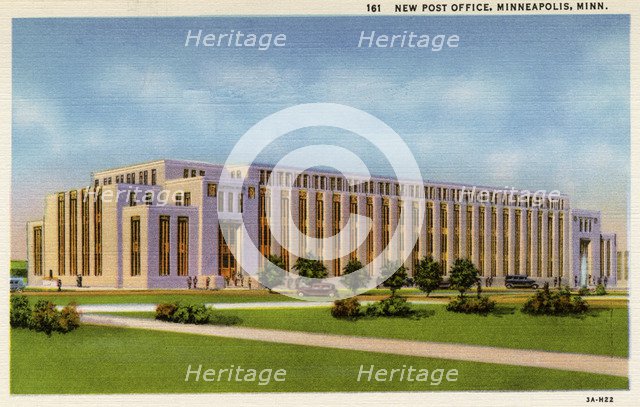 New Post Office, Minneaplis, Minnesota, USA, 1935. Artist: Unknown