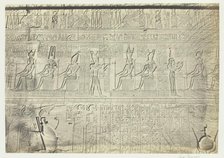 Sculptures from the Outer Wall, Dendera, 1857. Creator: Francis Frith.
