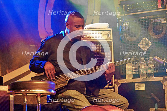 Reuben Rogers, Love Supreme Jazz Festival, Glynde Place, East Sussex, 2015. Artist: Brian O'Connor.