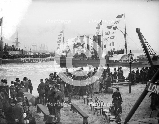 HMS 'Sans Pareil', Poplar, London,c1860-c1922. Artist: Henry Taunt