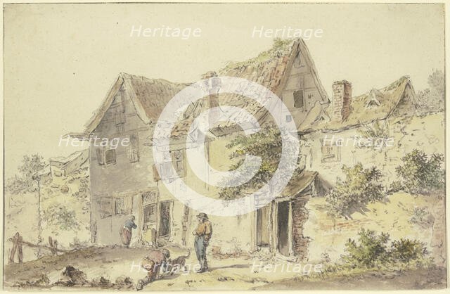 In front of a farmstead. Creator: Emanuel Murant.