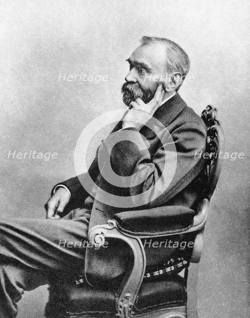Alfred Berhard Nobel, c1880s. Artist: Unknown