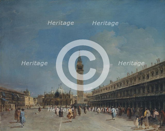 Piazza San Marco, late 1760s. Creator: Francesco Guardi.