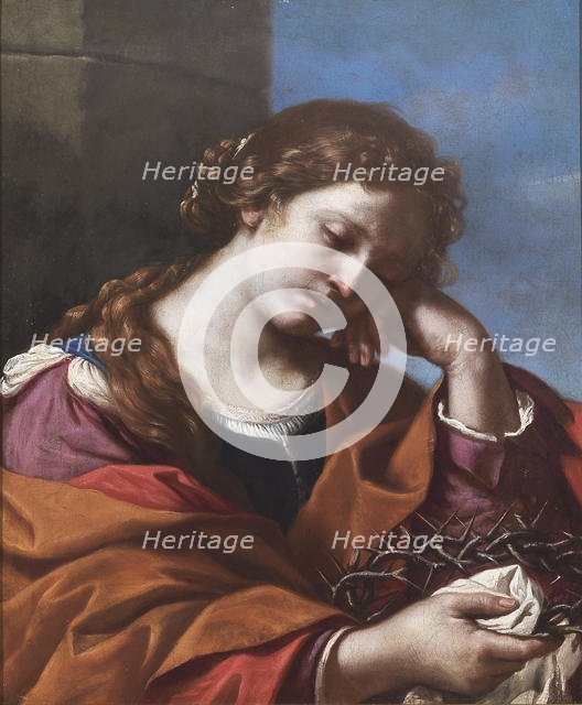 Mary Magdalene with the Crown of Thorns, 1632. Creator: Guercino (1591-1666).