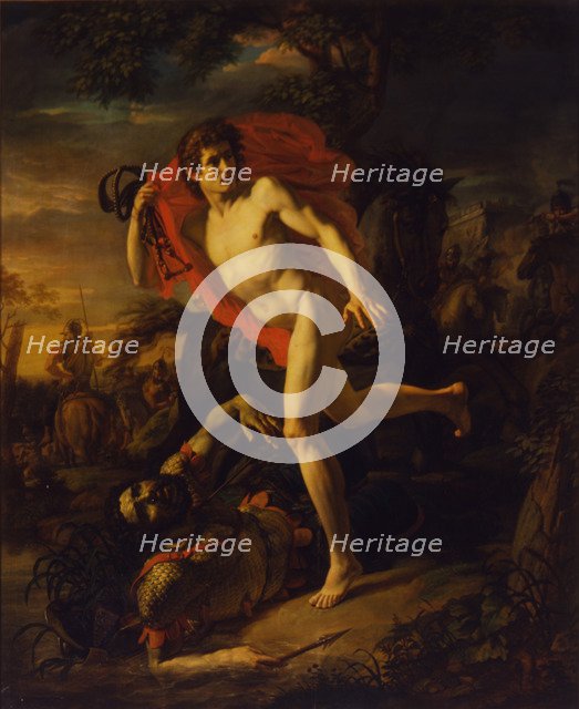 The heroic deed of a young Man in Kiev in the year 968. Artist: Ivanov, Andrei Ivanovich (1775-1848)