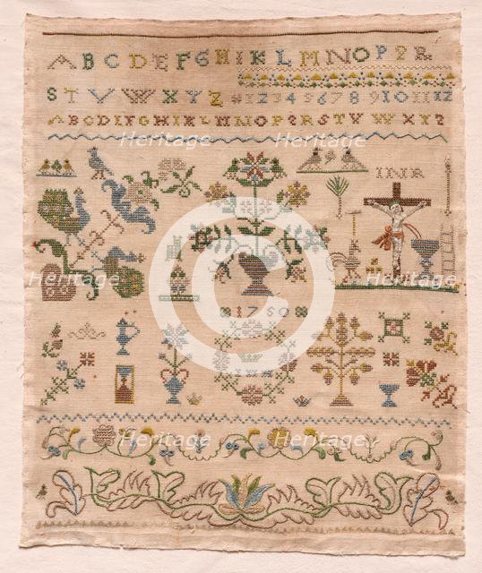Sampler, 1750. Creator: Unknown.