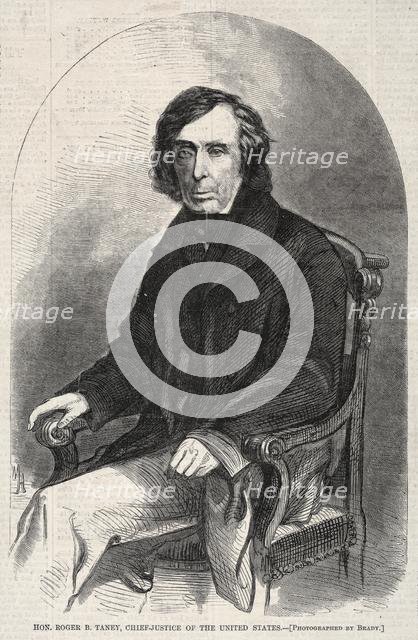 Hon. Roger B. Taney, Chief Justice of the United States, 1860. Creator: Winslow Homer (American, 1836-1910).