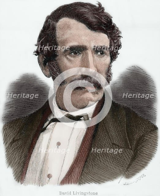 David Livingstone (1813-1873), Scottish explorer and missionary, 19th century. Creator: Josiah Wood Whymper.