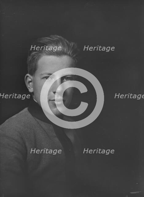 Mr. W.W. Davies Jr., portrait photograph, 1919 Jan. Creator: Arnold Genthe.