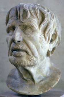 Bust of pseudo-Seneca, 1st century. Artist: Unknown
