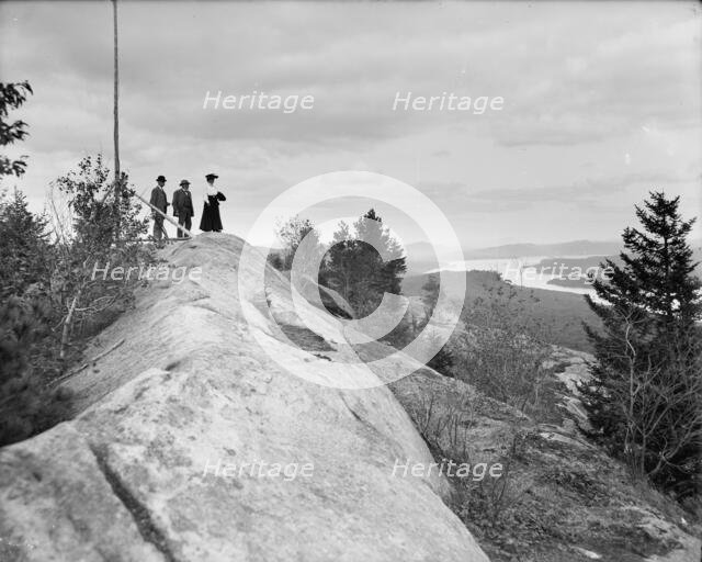 Fulton Chain, looking east from Bald Mountain, Adirondack Mts., N.Y., between 1900 and 1905. Creator: Unknown.