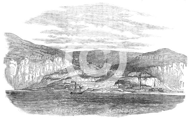 Baltschik, on the coast of Bulgaria - from a sketch by Lieut. Montagu O'Reilly, R.N., 1854. Creator: Unknown.