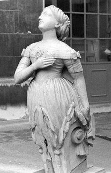 Terra Nova figure head, 1884	. Creator: Unknown.