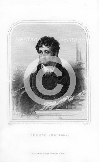 Thomas Campbell, Scottish poet, (1870).Artist: Thomas Campbell